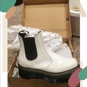 Dr. Martens White Jadon Chelsea Boots